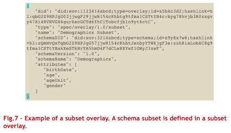 Figure 7: Example of a subset overlay. A schema subset is defined in a subset overlay.