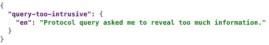 error catalog for discover-features protocol